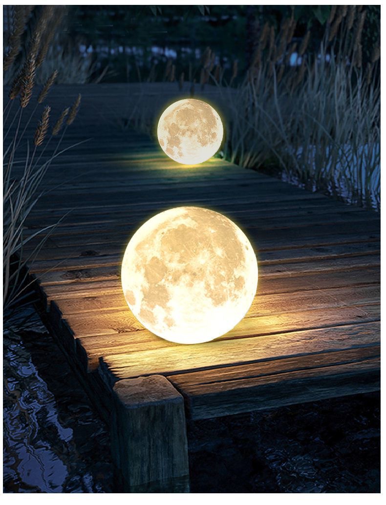 户外防水草坪月球灯景观庭院花园装饰灯泳池餐厅派对氛围创意灯具