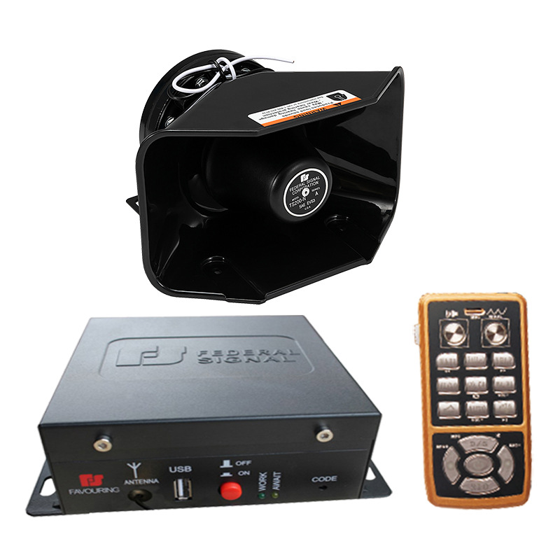 源头工厂救援车警报器车载警笛开道喇叭无线遥控喊话器爆闪sa620m