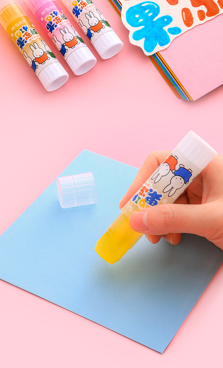 晨光文具果冻固体胶21g大容量糖果色胶棒幼儿园儿童diy手工课胶水