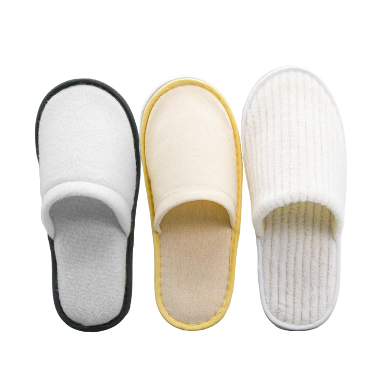 TOUREL Hotel Disposable Slippers Beauty Salon Hospitality Home Thickened B & B Non-Slip Logo Wholesale