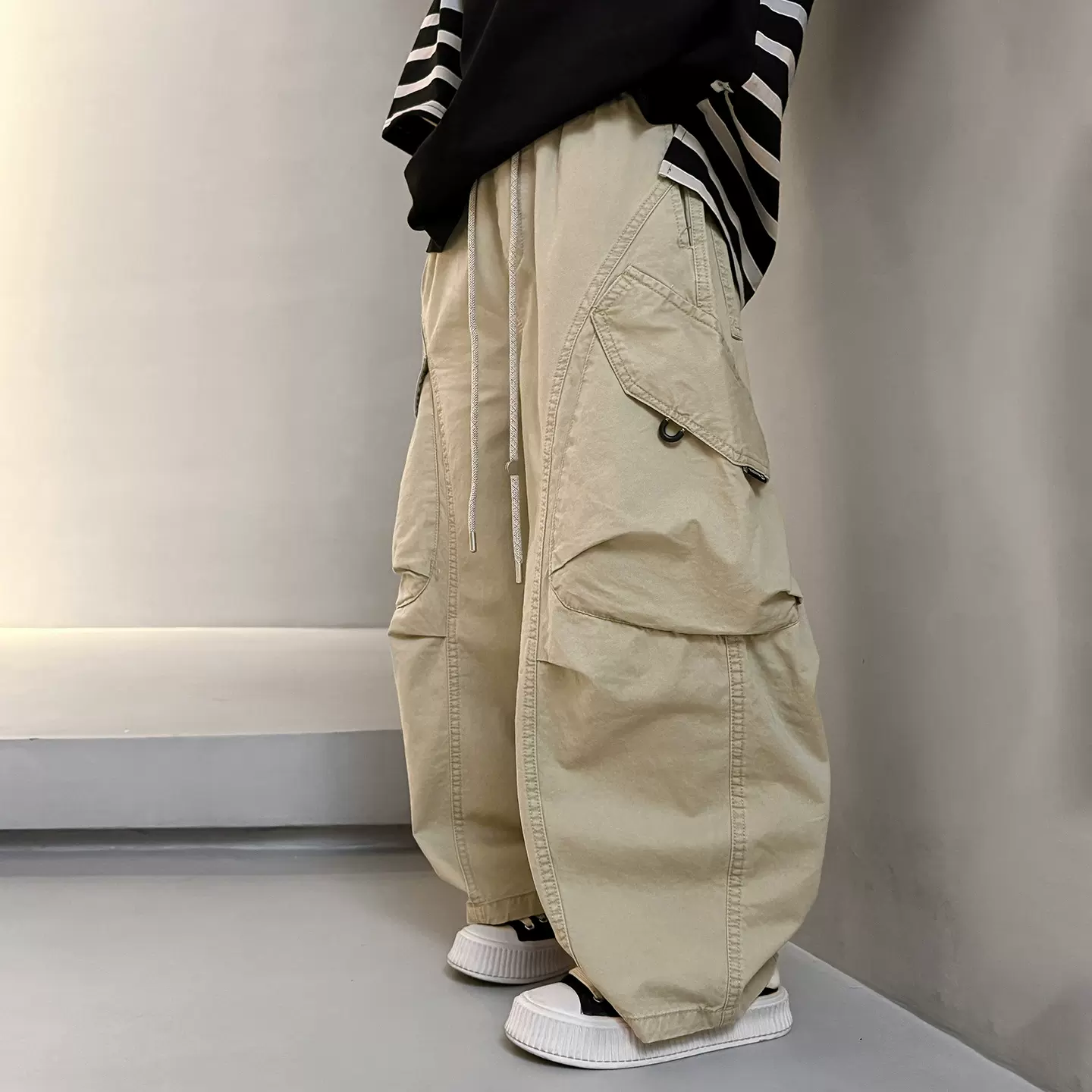 男童裤子春夏款2026新款中大儿童春季休闲裤男孩春装直筒工装裤潮