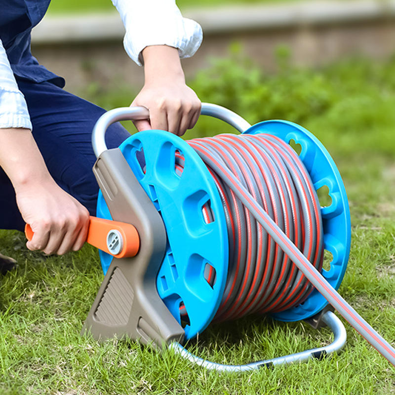 水管收卷器水袋收放架收卷机水车架水管收纳绞盘缠绕管架子卷线器