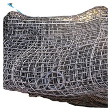 3mm钢丝绳网建筑工地吊装网垃圾砖块吊装网兜起吊钢丝网
