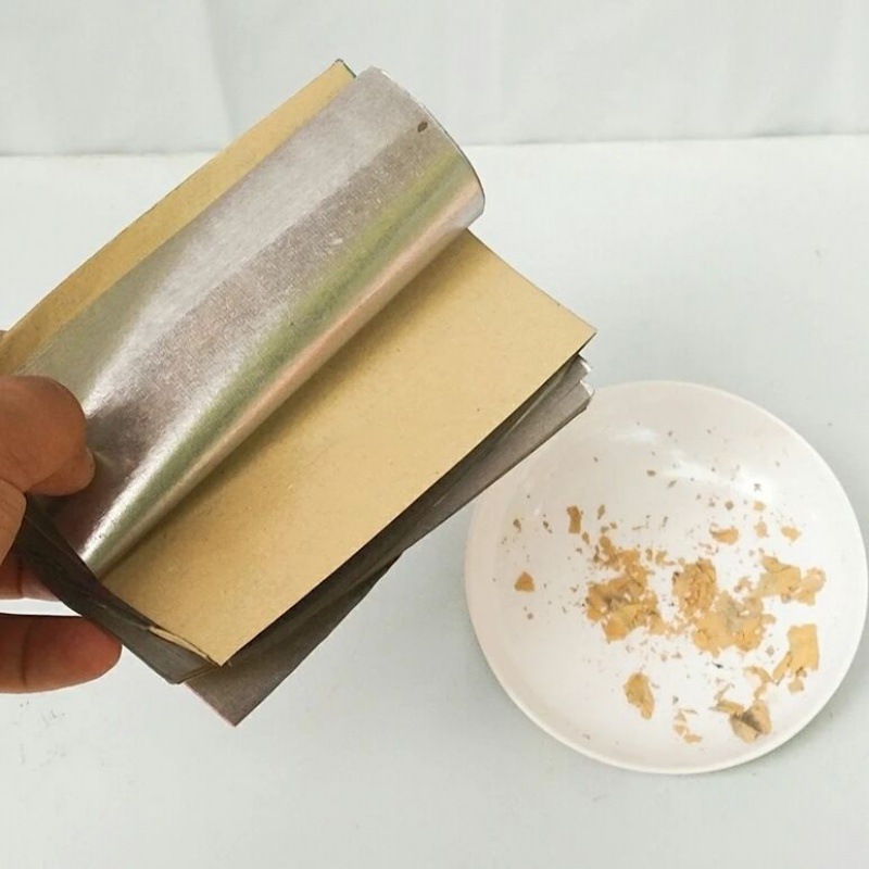 祭祀用品特黄灰机制锡箔纸金银手工折元宝烧纸钱11ⅹ14 6000张