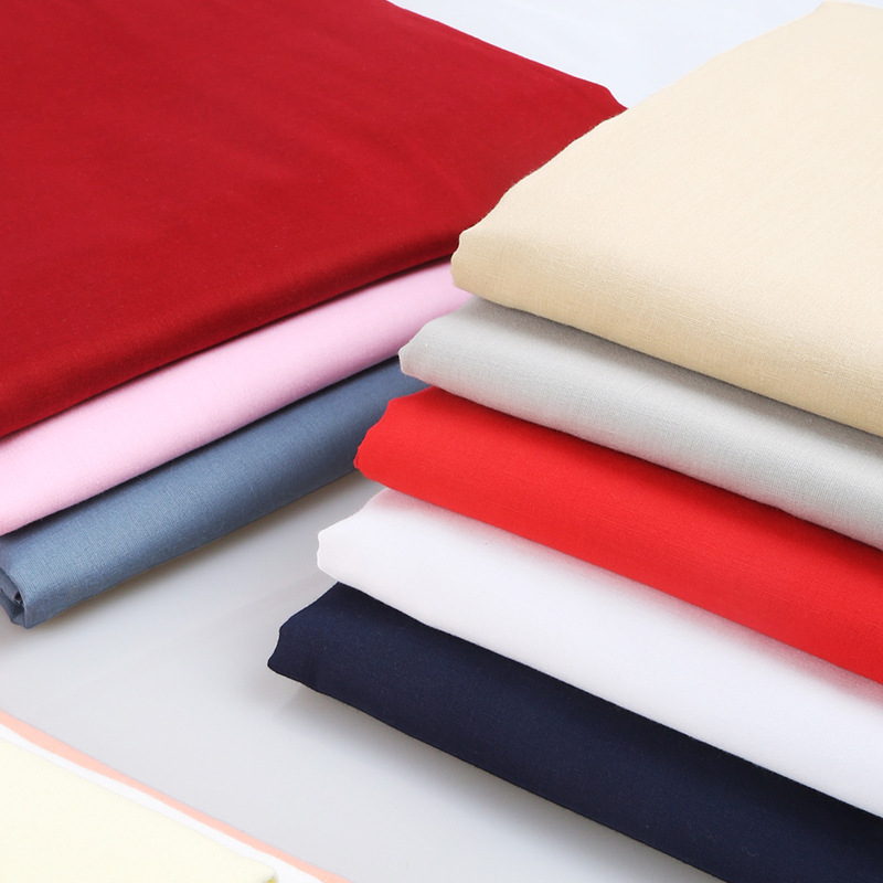 内衬布料 纯棉 棉布汉服里衬里布裙子衣服白黑色薄款纯色里料布料