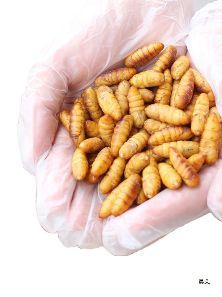 新鲜蚕蛹子干蛹金丝鲜速冻活体蚕蛹冷冻山东产蝉蛹 3斤新鲜包邮