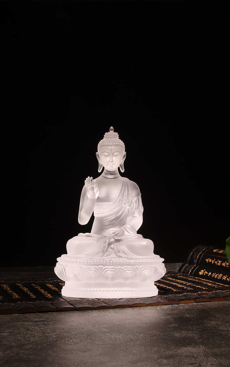 琉璃药师佛脱蜡琉璃寺庙寺院佛教佛像礼品厂家阿弥陀佛万佛墙供奉