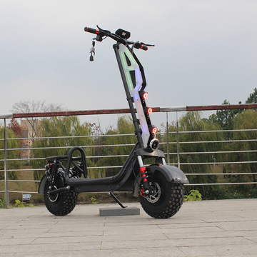 跨境定制越野哈雷电动车 室外便携式可折叠代步车 迷你电动滑板车