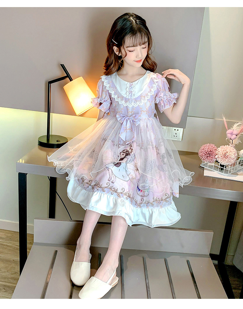 龙鲤女童洛丽塔公主裙lolita裙子儿童连衣裙小女孩洋装萝莉塔童装