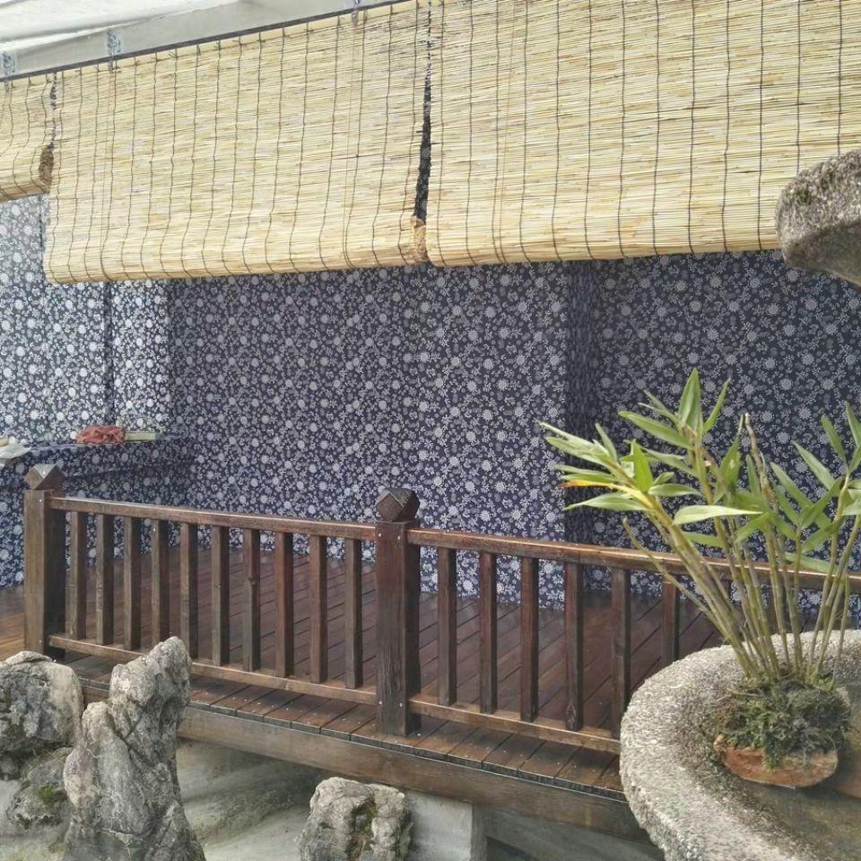 芦苇帘子大卷30米遮阳遮光帘草帘竹帘芦苇帘农家乐墙面装饰装修帘