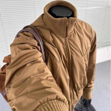 美式高街bomber飞行员夹克棉服男女春秋季cleanfit廓形短款外套