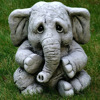 独立站仿真动物摆件大象雕像树脂工艺品雕塑花园景观庭院装饰工艺|ms