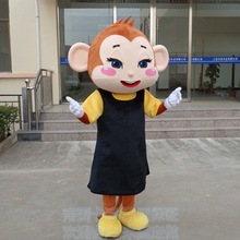动漫小猴子活动宣传行走表演道具微笑花果猴子布偶卡通人偶服装衣