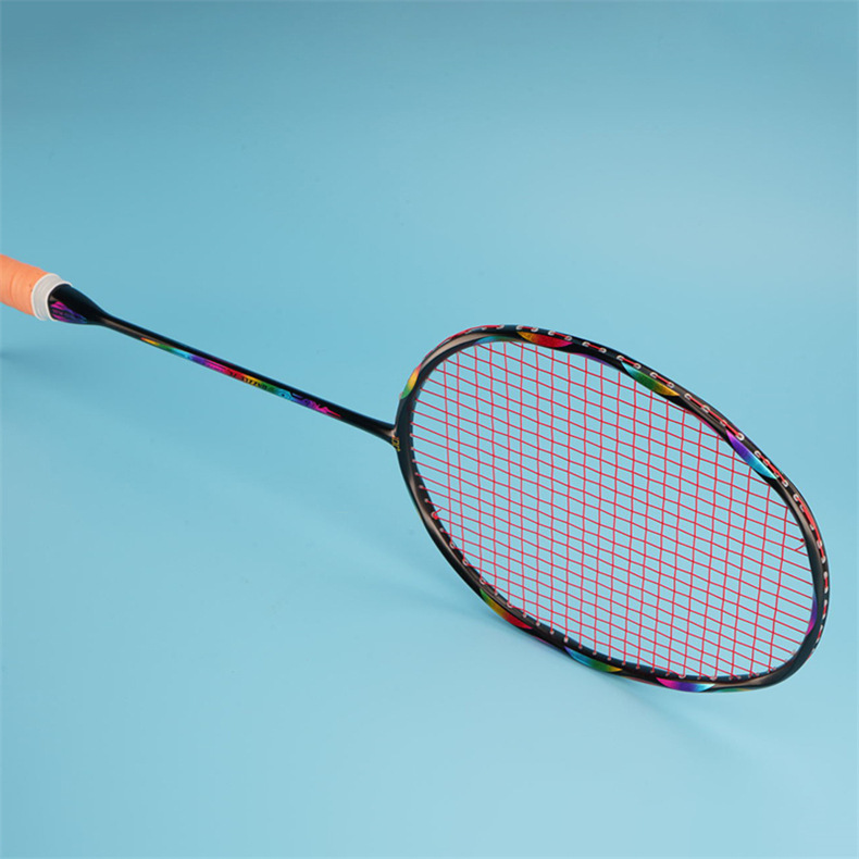 高碳素纤维一体羽毛球拍内置t头内发泡高磅波浪型框羽毛球拍