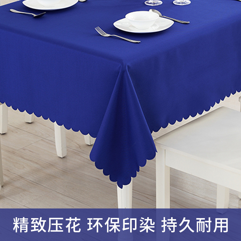 Solid Color Simple Modern Hotel Conference Tablecloth Restaurant for Restaurant and Home Use Rectangular Plain Dustproof Cover Cloth Cloth for Street Vendor Stall