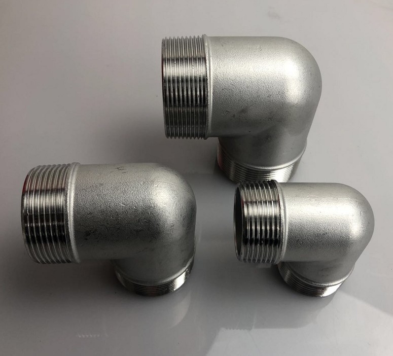 4分6分304不锈钢外丝弯头 等径90度双外丝弯头 双外螺纹弯头dn20
