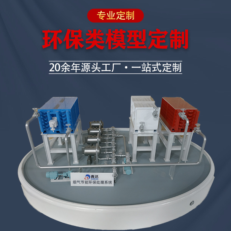 Flue Gas Energy Saving and Environmental Protection Treatment Model Industrial Air Cleaning Equipment Model Exhibition Miniature Sand Table Model