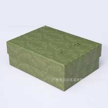 生产LOGO古奇驰绿色服装包装盒带T恤衣服纸袋包装盒