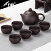 Cinnabar Dehua ceramics Kungfu Online tea set teapot Cover bowl suit household Light extravagance Make tea Cup cover Light extravagance