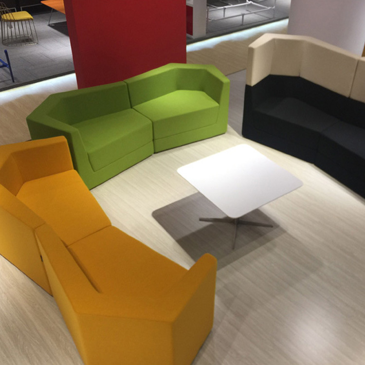 公司商务接待洽谈室休息区休闲创意异形简约现代办公沙发