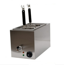 杰亿电热两格煮面机FY-2M-B商用台式汤粉炉麻辣烫煮面机厨房设备
