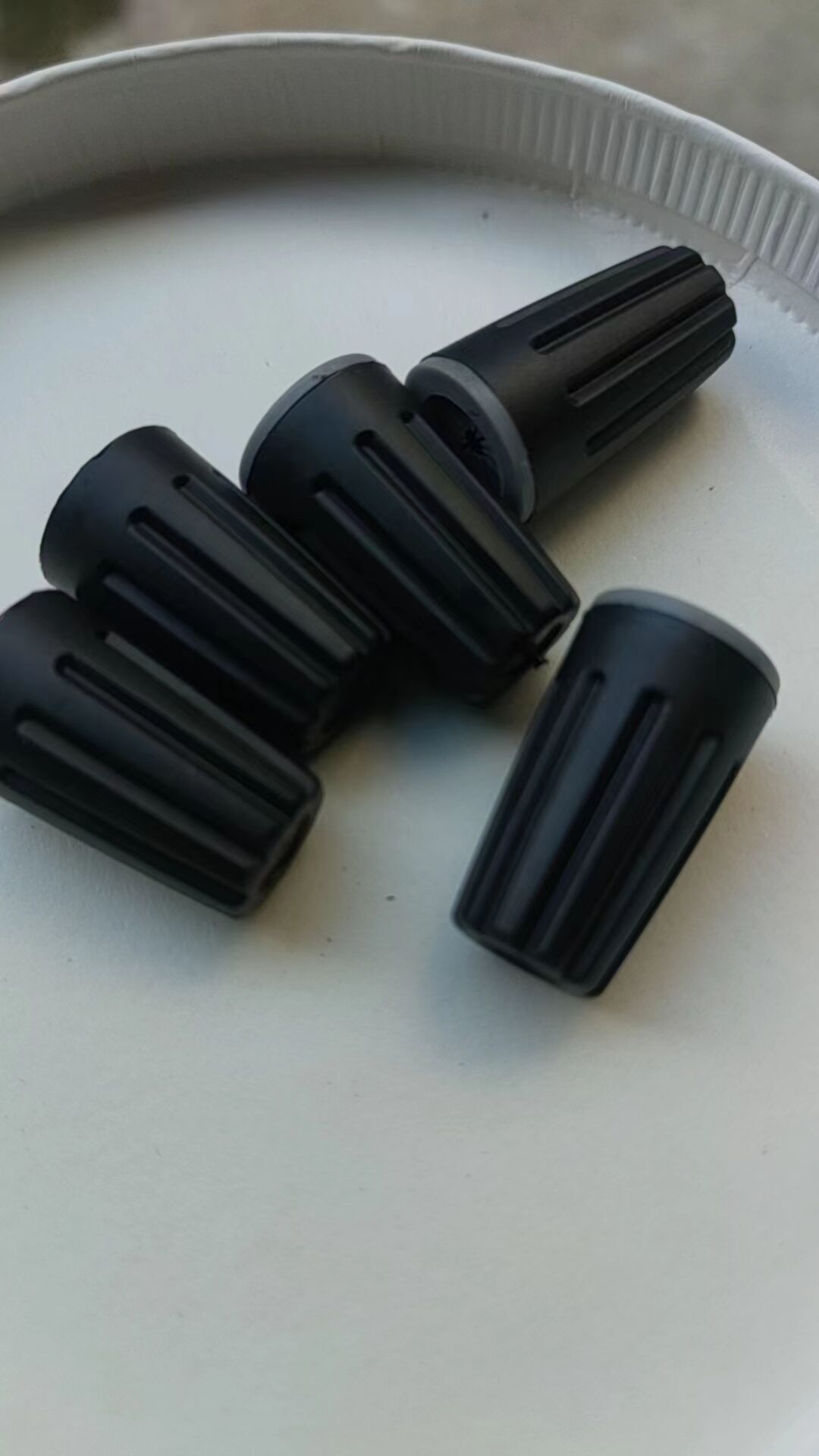 防水压线帽s2黑色/蓝色  翼型防水接线头 带翅膀压线帽 尼龙闭端