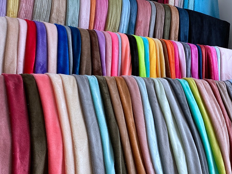 纯色素色双面有光法兰绒布料 家居服装宝宝睡衣抱毯diy绒面料