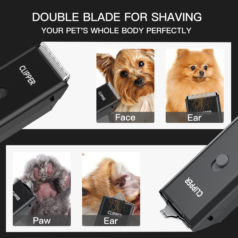 Pet Hospital Lady Shaver Hair Clipper Dogs and Cats Electric Clipper Hair Pushing Artifact with Toe Hair Nose Hair Narrow Knife Head