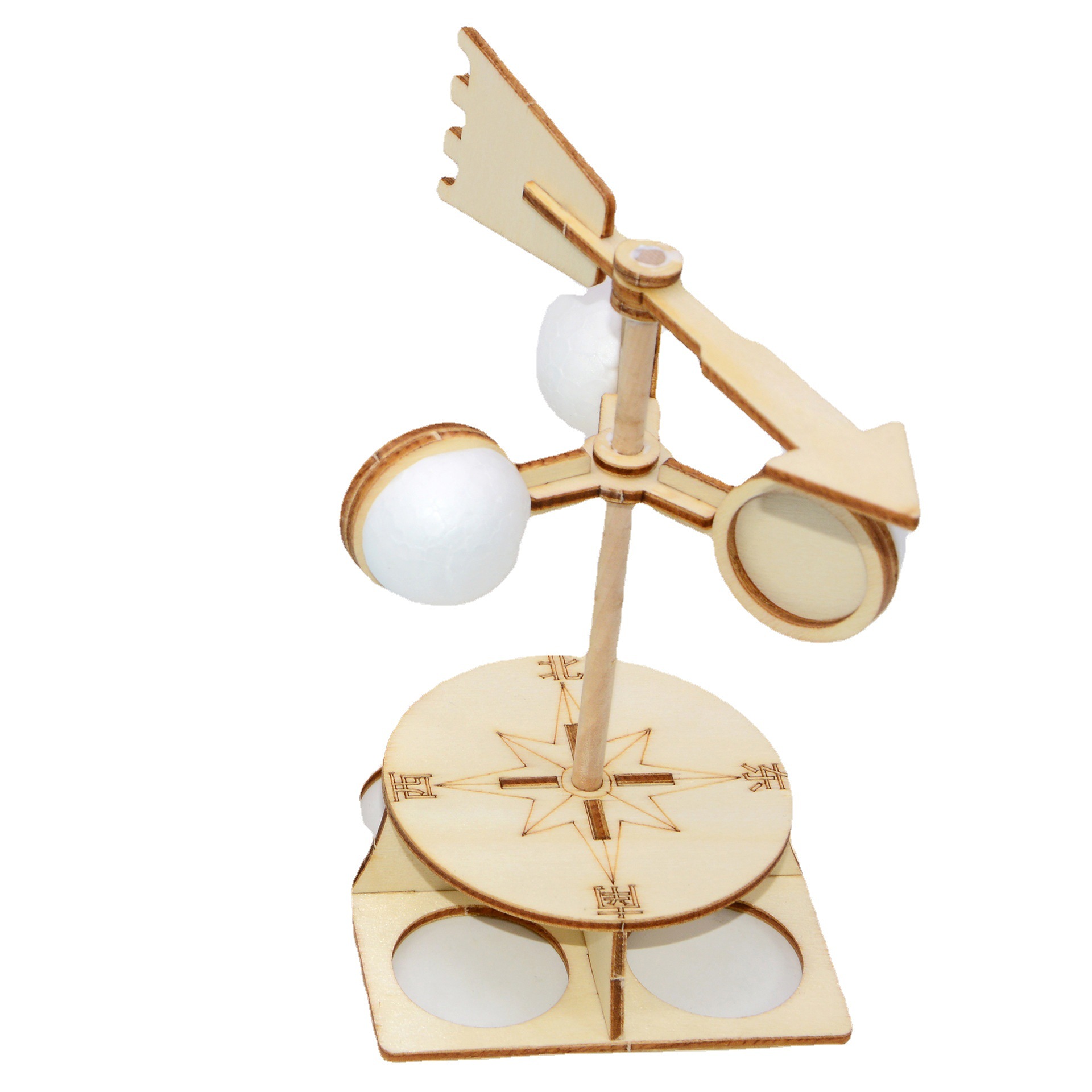 diy科技小制作儿童拼装玩具模型小学生科学实验材料包风向标批发