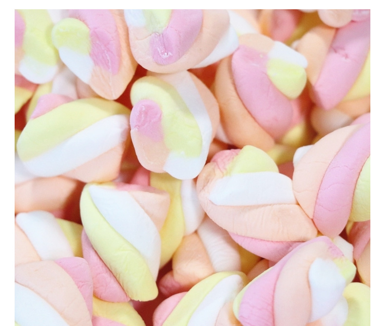 厂家批发花式彩色棉花糖500g蛋糕烘焙装饰儿童休闲创意零食爱心形