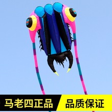 青州马老四风筝 经典参赛级三叶虫 高档伞布易飞大型软体立体风筝