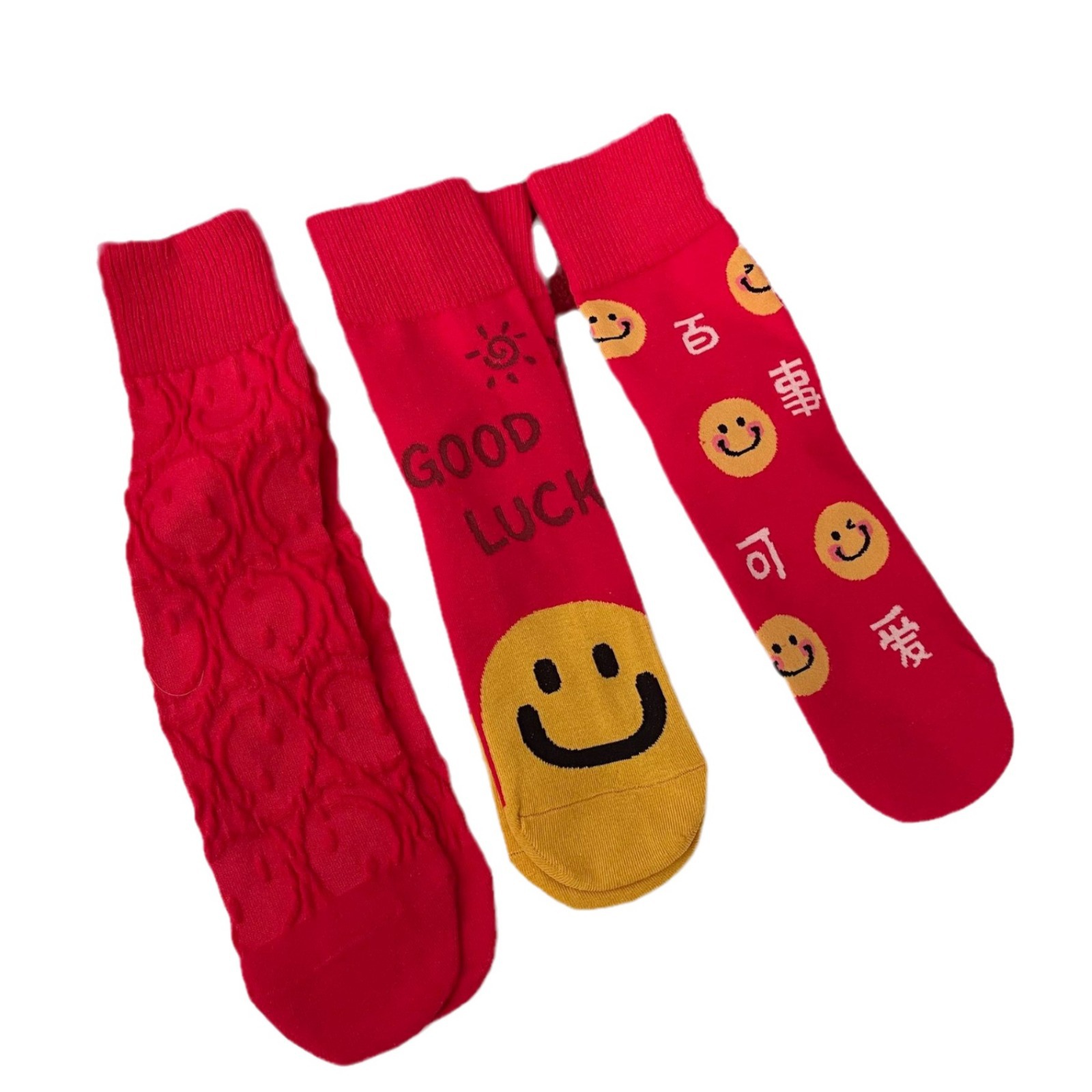 2024 Dragon Year Birth Year Red Socks Women's Mid-Calf New Year Socks Gift Cute Cartoon Bunching Socks Cotton Gift Box