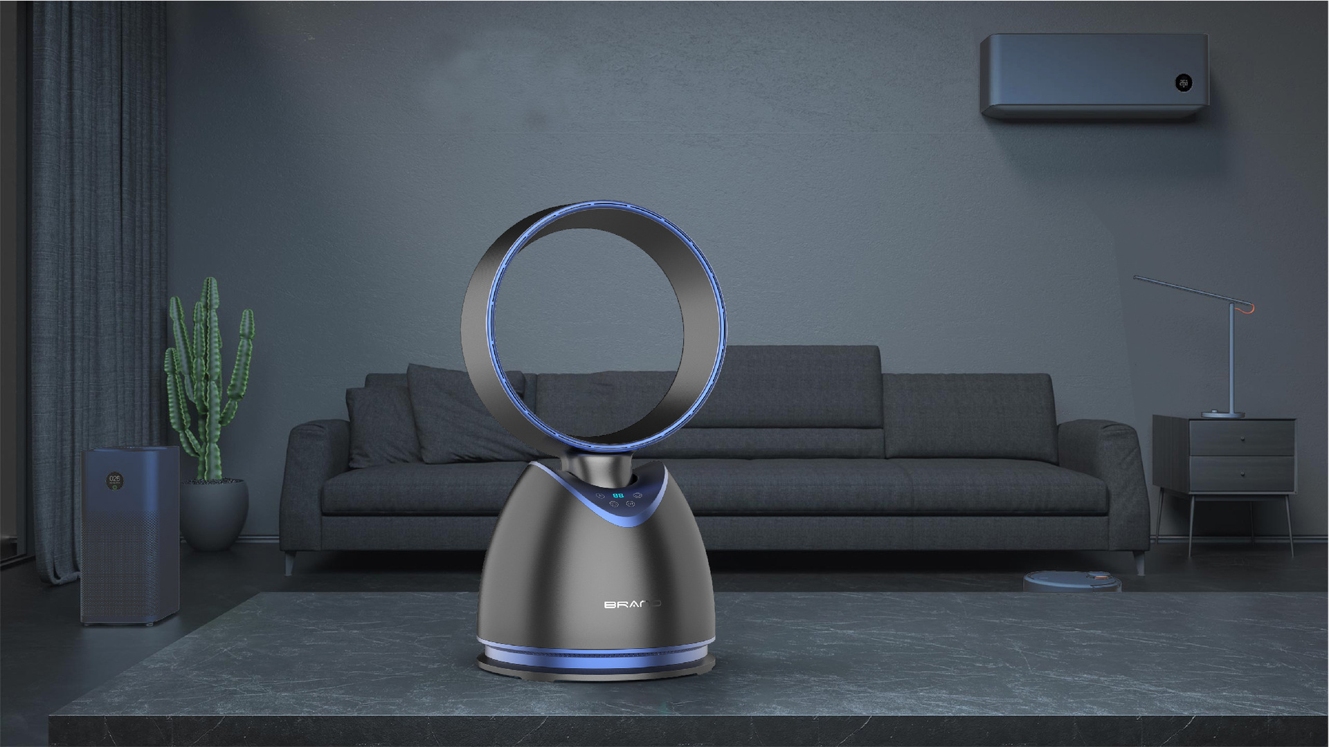 无叶风扇外观设计结构设计家电设计创新设计