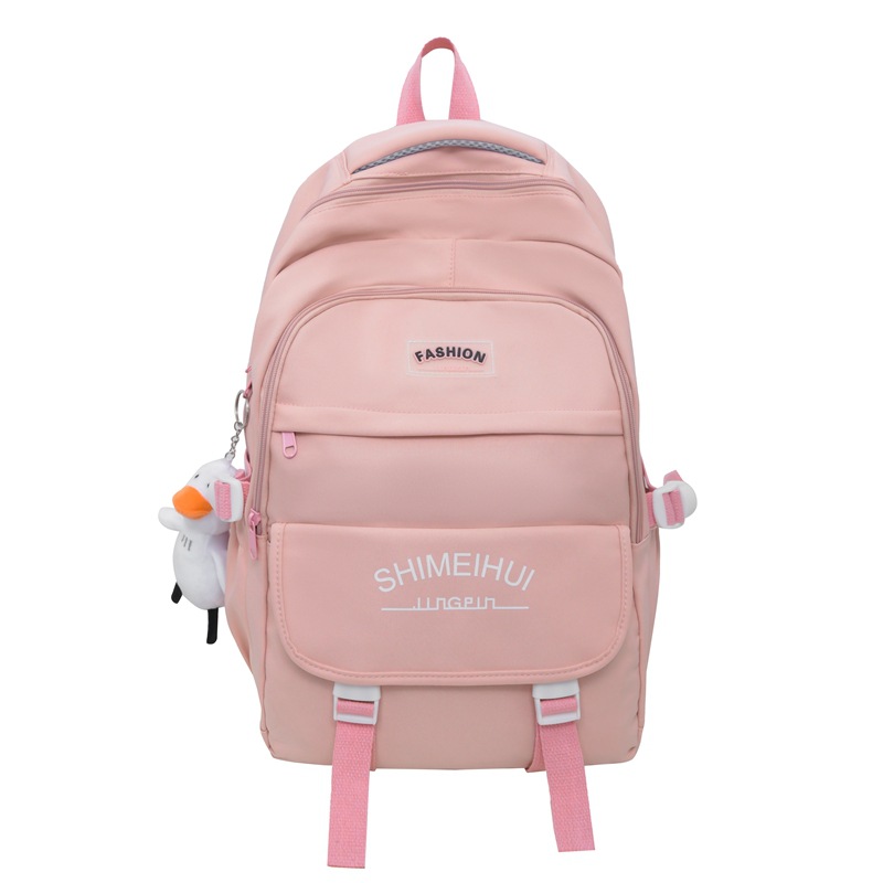 2023 New Student Backpack Korean Fashion Letters Couple Backpack Large Capacity Computer Backpack Factory Wholesale
