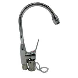 水知暖卫浴厂家 厨房冷热水龙头 可旋转坐式水槽丹顶鹤水龙头