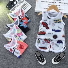 男童速干套装宝宝无袖夏季背心儿童新款夏装短裤薄款网眼两件套潮