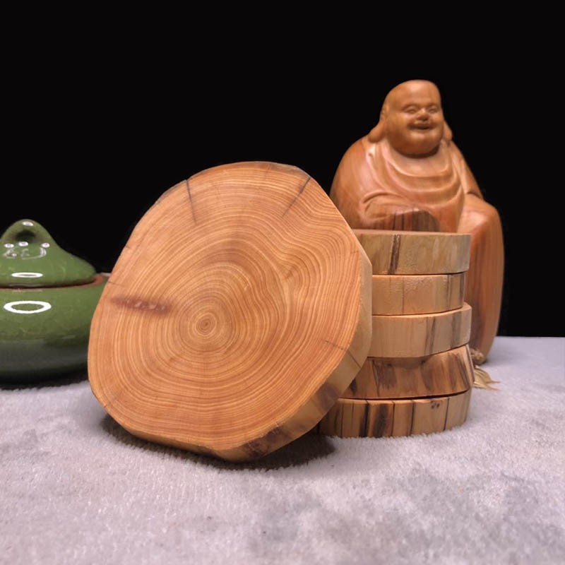 太行崖柏毛料崖柏根雕木雕手把件原木料摆件雕刻工艺品茶杯垫底座