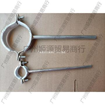 镀锌包胶吊码加长管码管夹管卡管箍抱箍pvc排水支架吊码110 150长