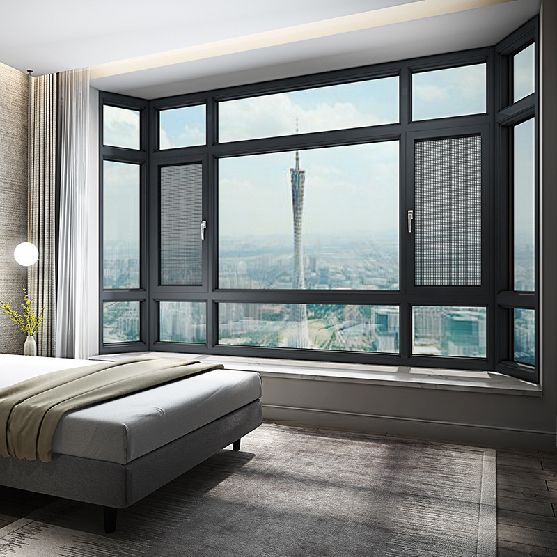 断桥铝门窗铝合金窗封阳台落地窗系统平开窗隔音窗阳台窗户铝包木