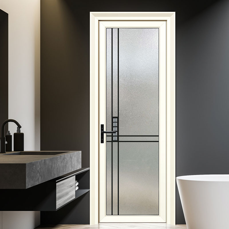 铝合金卫生间门 极窄卧室厨房平开门静音玻璃浴室厕所门 卫生间门