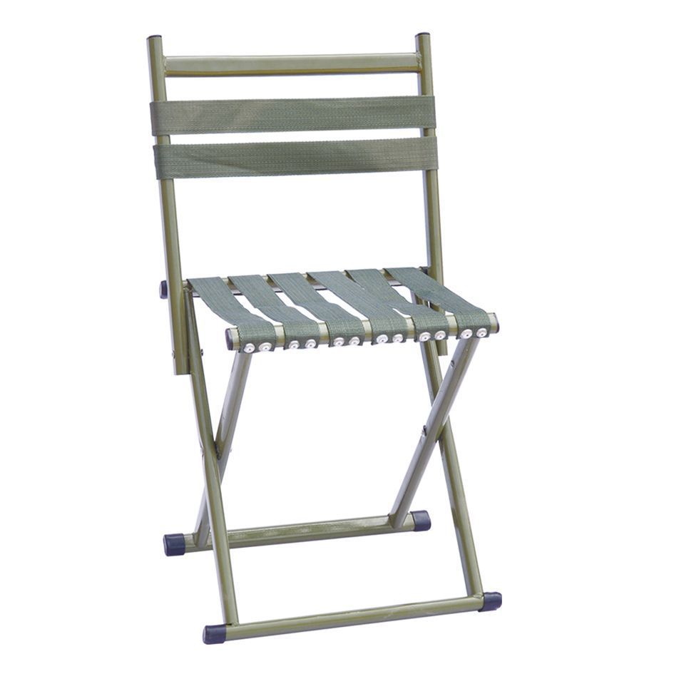 45铆钉b扁圆钢管靠背马扎折叠椅休闲椅沙滩椅钓鱼椅