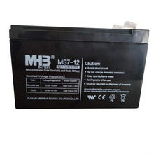 闵华MHB蓄电池MS7-12 12V7AH消防主机UPS电源内置电池