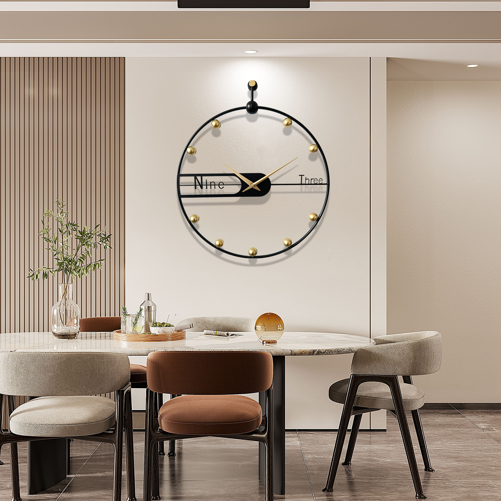 客厅挂钟现代简约 个性创意极简家时钟 时尚挂墙大气装饰轻奢钟表