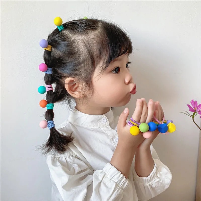 韩国糖果色儿童头绳扎头发皮筋宝宝不伤发发圈小女孩发绳头饰发饰