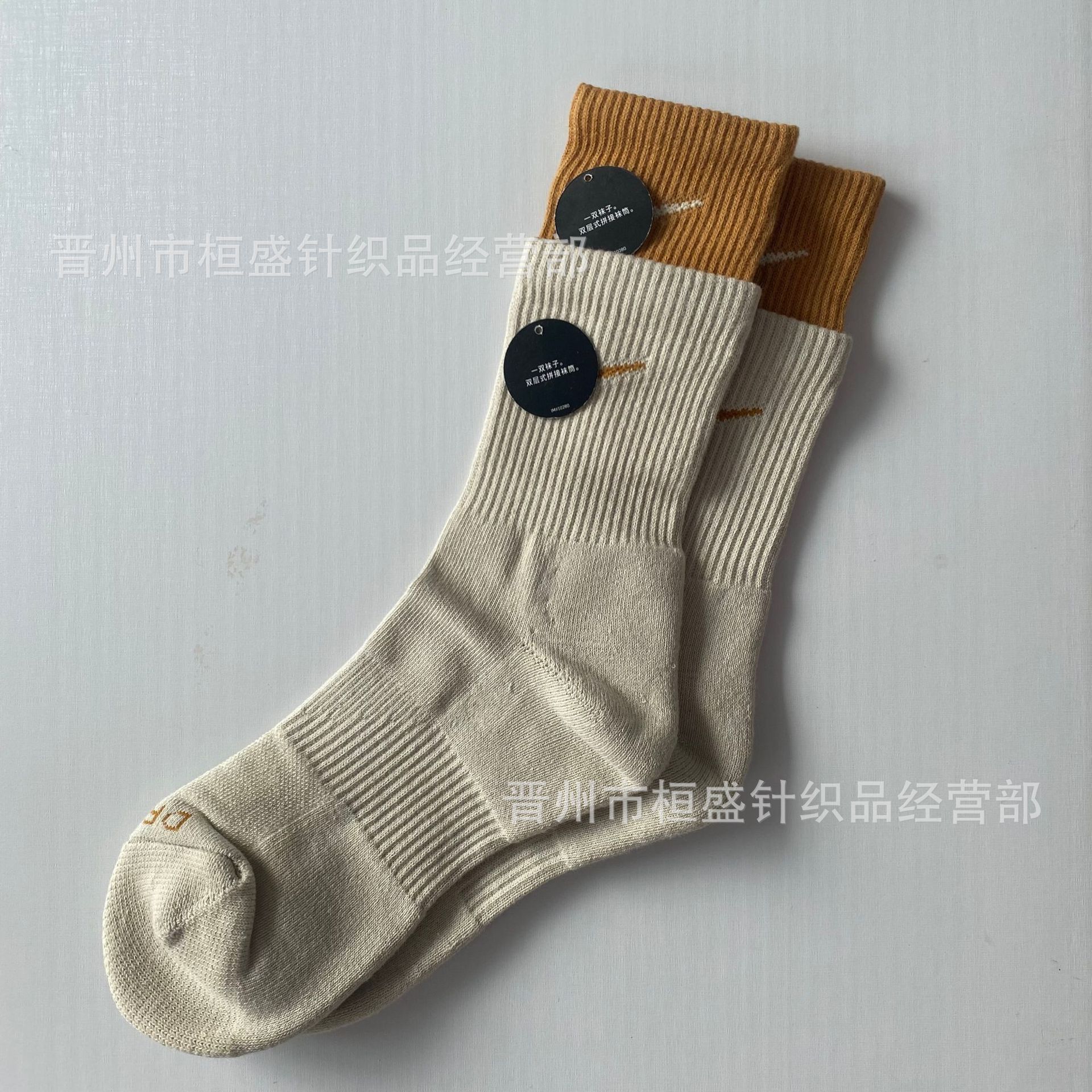 Suwanniuster Socks Colored Mosaic Male and Female Couple Socks Long Tube Towel Bottom Sports Socks Wholesale