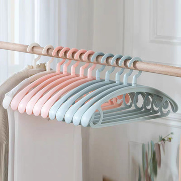 无痕宽肩衣架加粗家用防滑衣服架成人塑料衣裤挂架宿舍学生衣撑子
