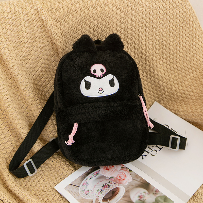 Cute Cartoon Plush Bag Crossbody Bag Clow M Coin Purse Children Backpack Girls out Storage Bag Cross-Border