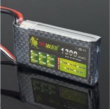 狮子正品 遥控飞机车船航模2S 7.4V 1300mAh 25C聚合物锂电池T插