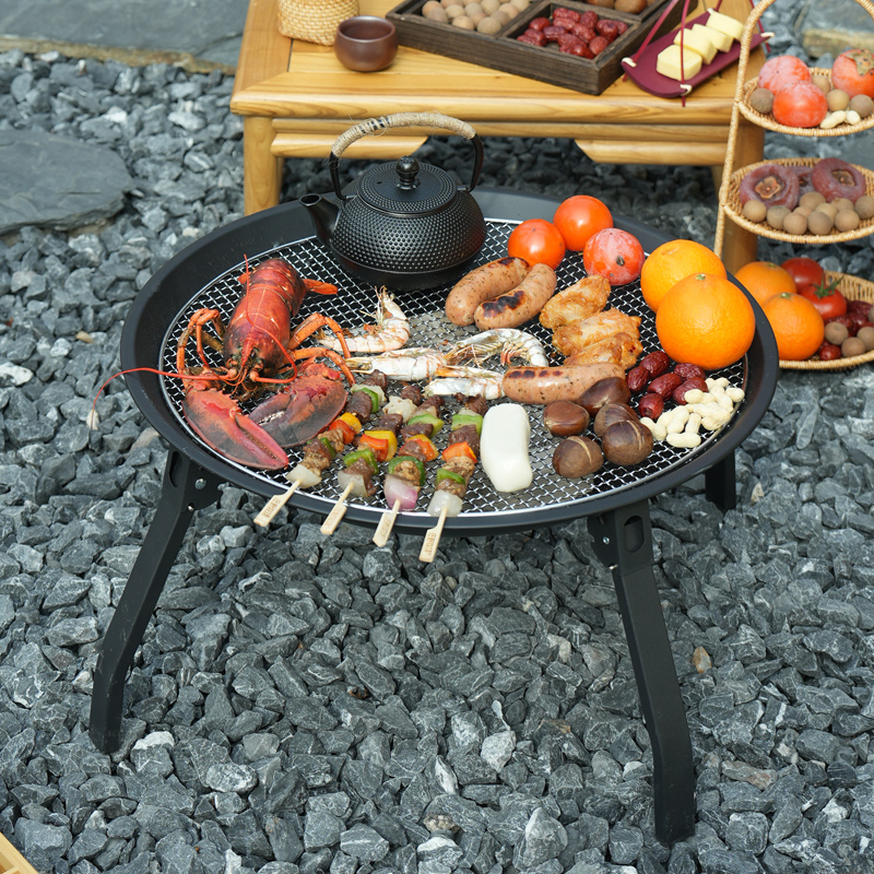 Stove Tea Cooking Household Indoor Barbecue Oven Outdoor Carbon Barbecue Grill Table Charcoal Fire Heating Warm Pot Full Set Foldable