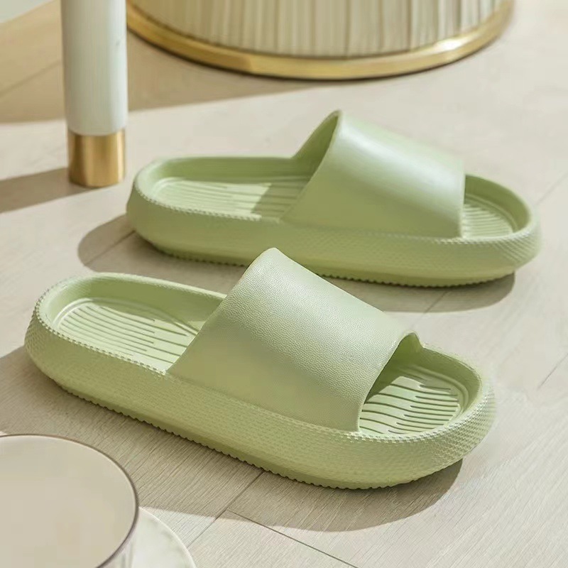 Thick-Soled Eva Summer Slip-on Thick-Soled Non-Slip Wear-Resistant Bathroom Bath Simple Men's and Women's Couple Outdoor Slippers